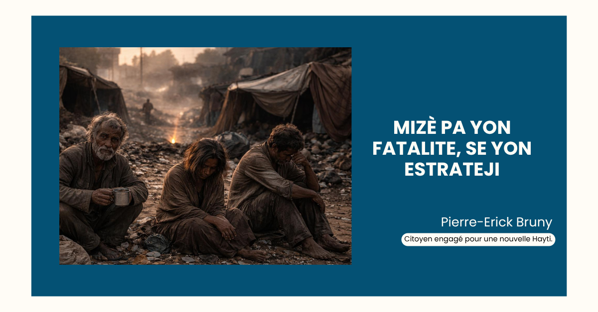MIZÈ PA YON FATALITE, SE YON ESTRATEJI